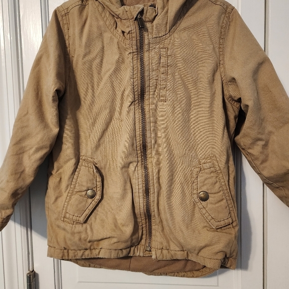 Kids Old Navy Comfy Heavy Khaki Coat. Classic Versatile Warm Multi‎ use. 5T - Picture 3 of 8